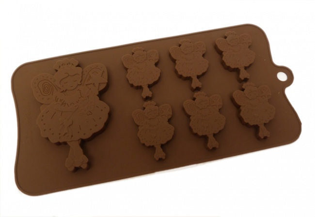 6 + 1 Fairy Chocolate / Candy Silicone Bakeware Mould SJK