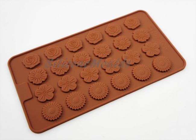 Mini Flower Button (Embellishing) Silicone Mould - Ideal for Flower Paste / Chocolate