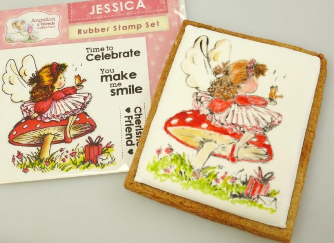 Angelica and Friends - JESSICA Rubber Stamp Set (Crafters Companion)