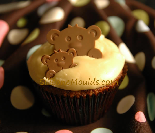 PEEK-A-BOO TEDDY BEARS Chocolate Collection Silicone Mould
