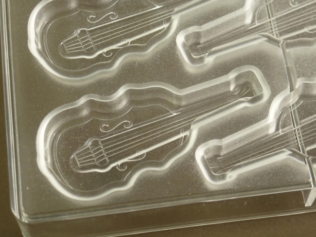 24 cell Violins - Professional  Quality Polycarbonate Chocolate Mould CLEARANCE