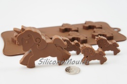 4+1 Unicorn Pony Silicone Chocolate / Candy Baking Mould