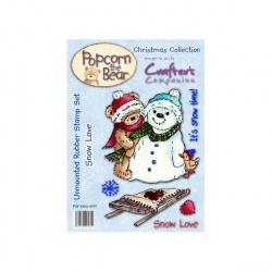 Popcorn the Bear Christmas Collection - Snow Love Stamp Set