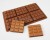 65g - 6 Square 12 Section Silicone Chocolate Bar Mould - Professional Chocolatiers N077