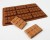 43g - 9 cell 8 Section Rectangular Silicone Chocolate Bar Mould N078