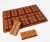 27g - 10 cell 6 Section Rectangular Silicone Chocolate Bar Mould N079