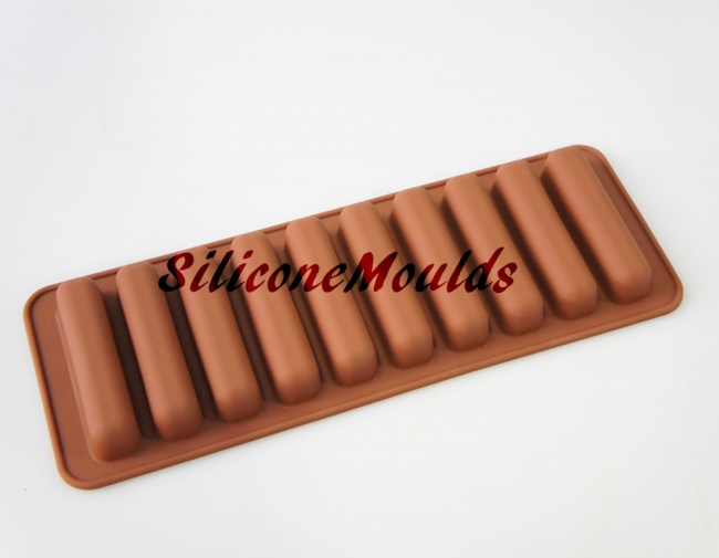 10 cell Water / Sports Bottle Ice Sticks Mould (Chocolate Barette)