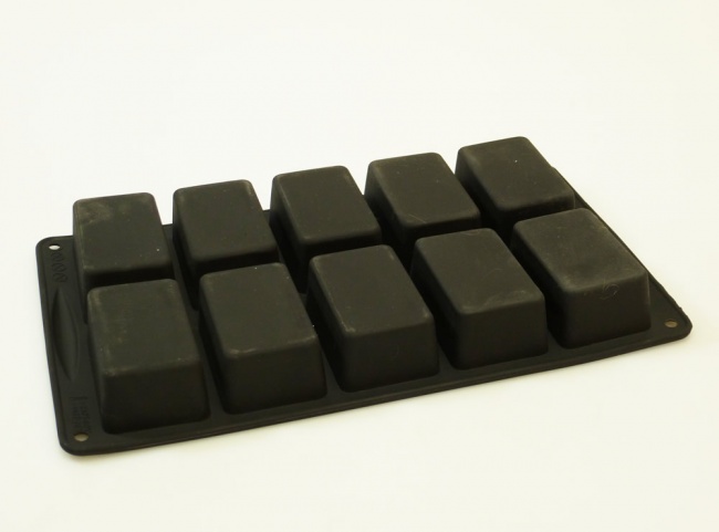 10 cell Mini Loaf / Big Bar Silicone Cake Baking Mould