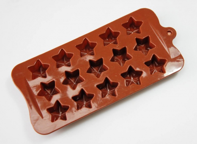 15 Chocolate 3D Star Silicone Candy Baking Mould