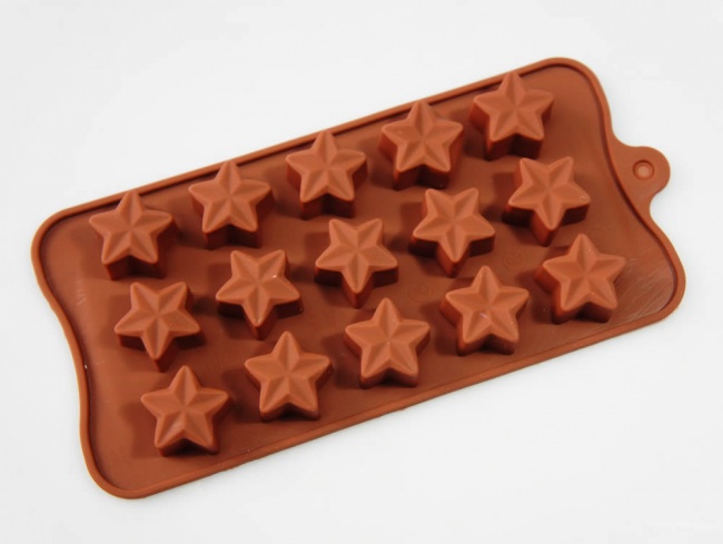 15 Chocolate 3D Star Silicone Candy Baking Mould