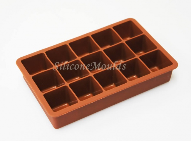 15 cell 1.5inch / 32mm Cube Mould - for Chocolate Stirrers, Marshmallows