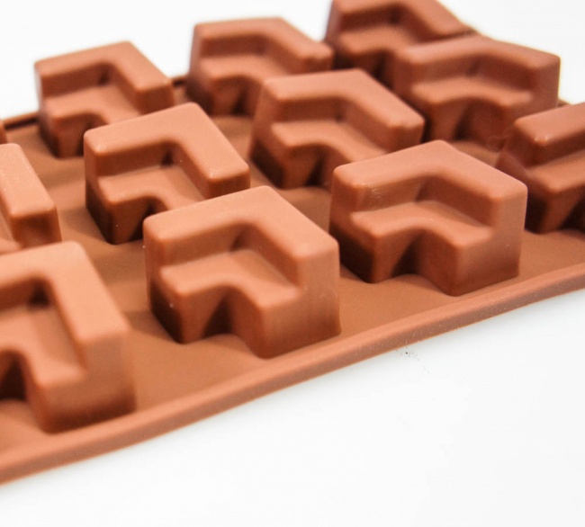 15 cell Geometric Shapes Silicone Chocolate Mould