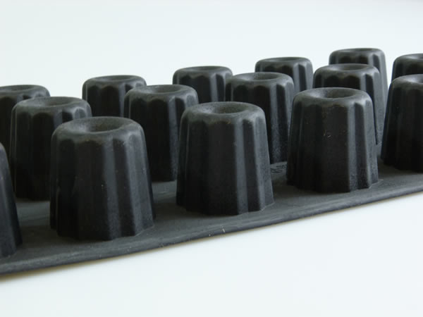 18 Fluted Mini Canele / Cannele Silicone Cake Baking Mould