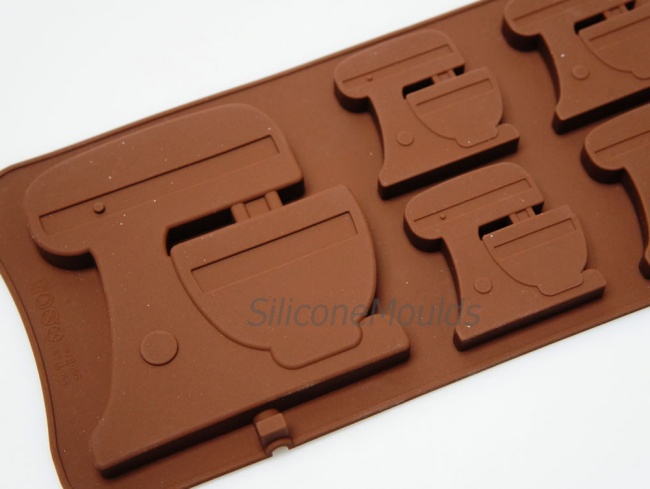 4+1 Kitchen Stand Mixer Lolly / Chocolate Bar Silicone Baking Mould