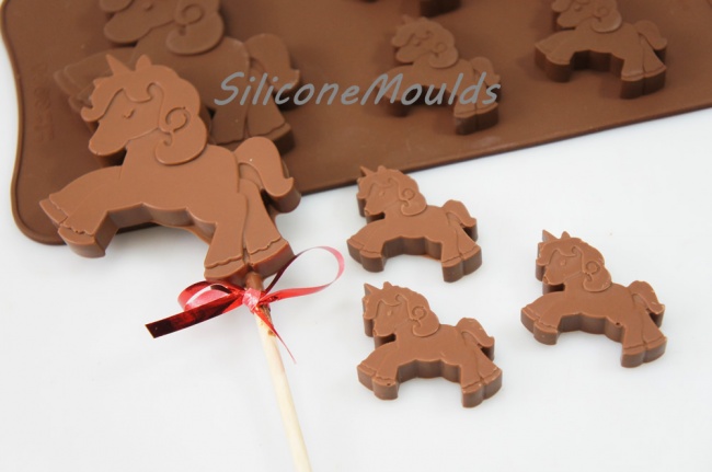 4+1 Unicorn Pony Silicone Chocolate / Candy Baking Mould