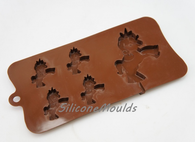 4+1 Unicorn Pony Silicone Chocolate / Candy Baking Mould