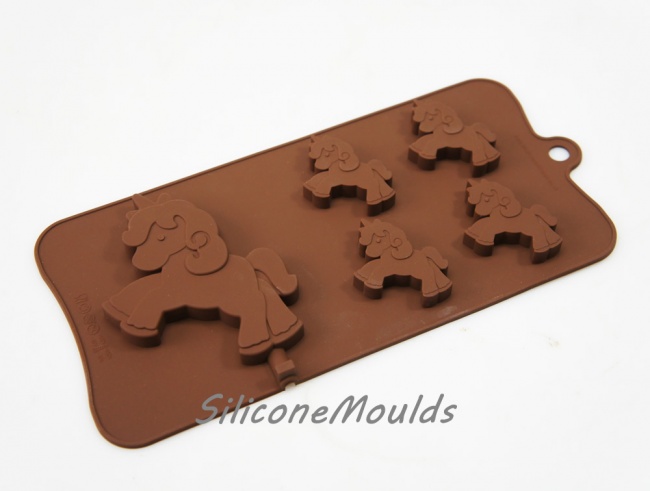 4+1 Unicorn Pony Silicone Chocolate / Candy Baking Mould