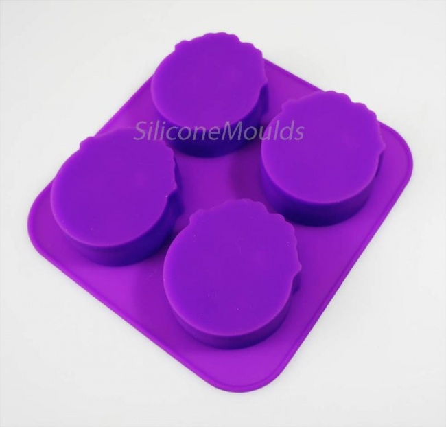 WEDDING / COMMUNION - 4 cell Silicone Soap Bar Mould