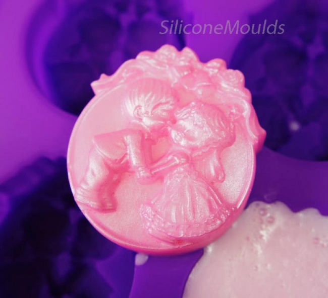 WEDDING / COMMUNION - 4 cell Silicone Soap Bar Mould