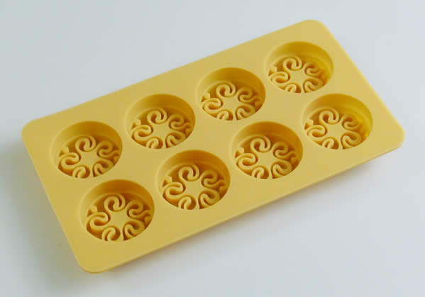 8 Mini CHOCOLATE SWIRL  / Ice / Wax Melt Silicone Tray Mould