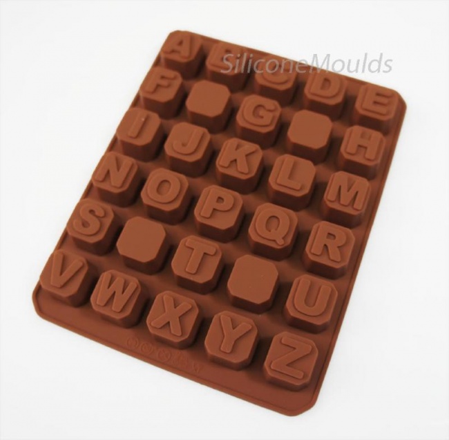 Chocolate Letter Blocks - Silicone Chocolate / Candy Mould