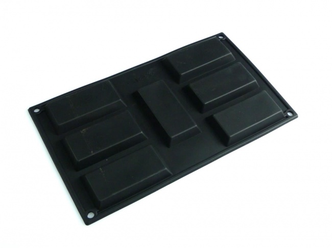 7 Bullion Bar / Financier Mold / Mini Slab Silicone Mould