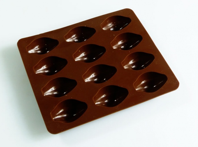 12 cell COCOA PODS - Chocolate Collection Silicone Mould