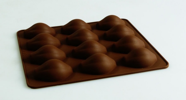 12 cell COCOA PODS - Chocolate Collection Silicone Mould