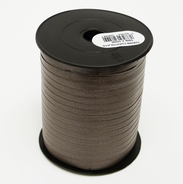 CHOCOLATE Curling Ribbon - 5mm wide 500 metres - Perfect for Gift Wrapping Presents