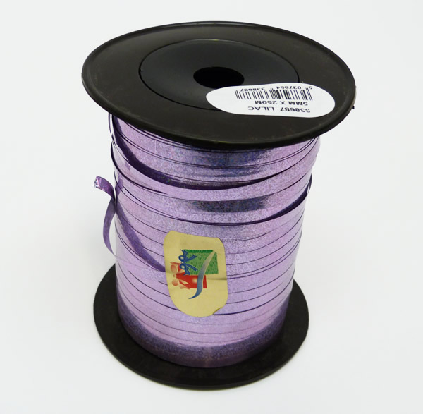 METALLIC LILAC Curling Ribbon - 5mm wide 250 metres