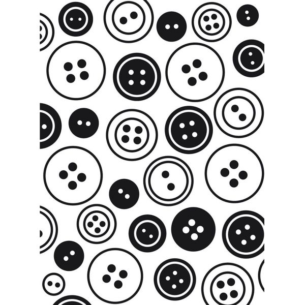 BUTTONS - Embossing Folder 4.23 x 5.75 inches - by Darice