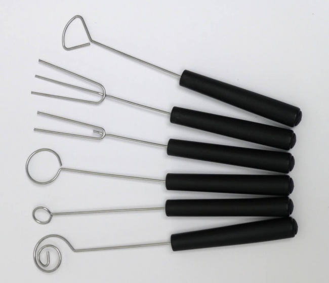 Chocolate Dipping Forks - 6pc Set - For Hand Dipping / Enrobing