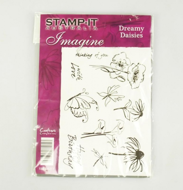 Stamp It Australia - DREAMY DAISIES - A5 Unmounted Rubber  Paper Craft Stamp Set