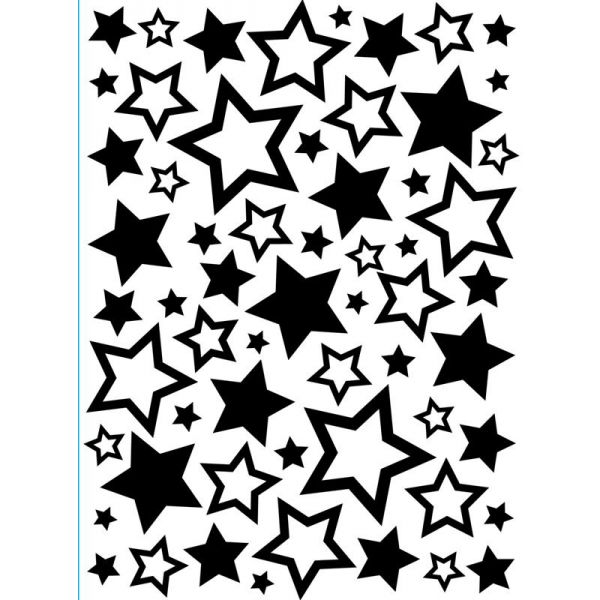 STARS - Embossing Folder 4.23 x 5.75 inches by Darice