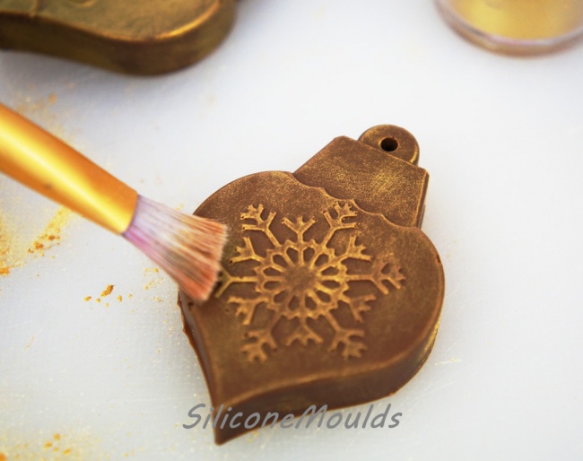 8 cell Hanging Christmas Tree Bauble - Novelty Silicone Chocolate Mould