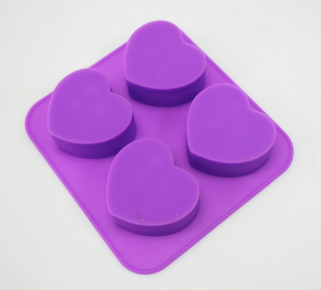 HEART / FAIRIES (Elves) - 4 cell Silicone Soap Mould