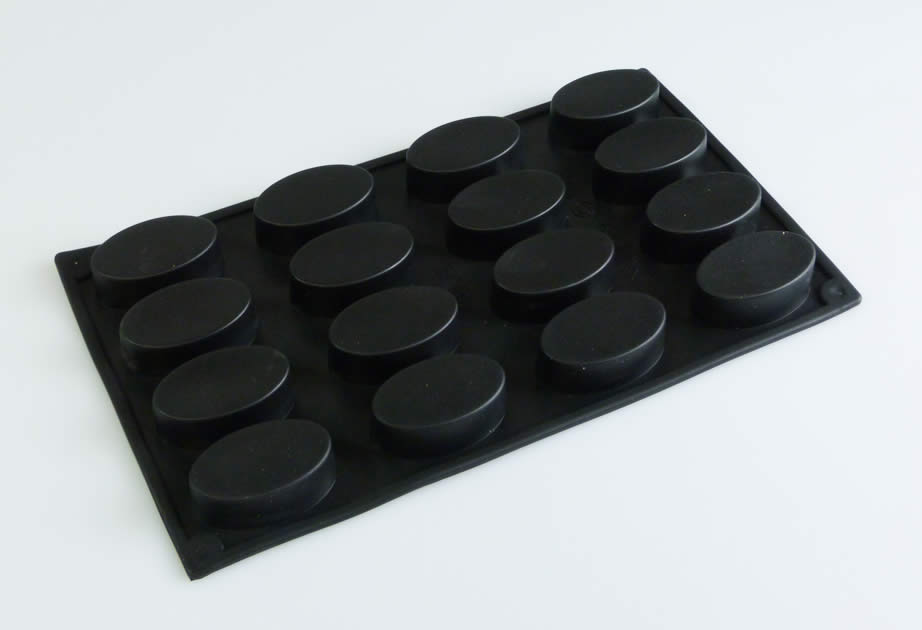 16 cell Oval Chocolate Mini Friand Silicone Cake Baking Mould