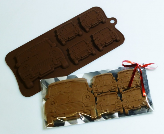 4+1 Mini Car Chocolate Collection Silicone Baking Mould