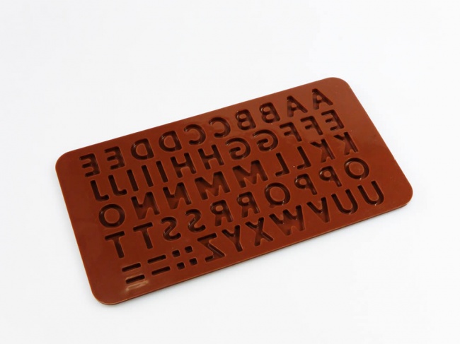 Mini Letters Alphabet (Embellishing) Silicone Mould - Ideal for Flower Paste / Chocolate