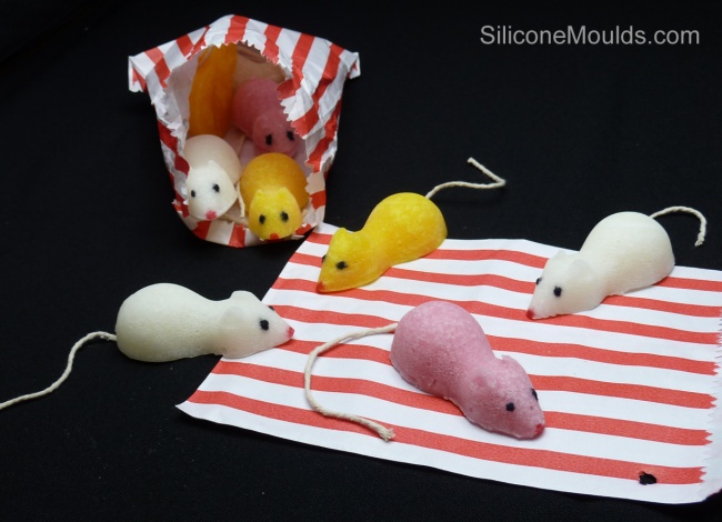 6 cell Sugar Mouse / Chocolate Mice Silicone Baking Mould