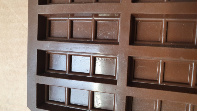 21g - 15 cell 3 Finger Section Rectangular Silicone Chocolate Bar Mould N080