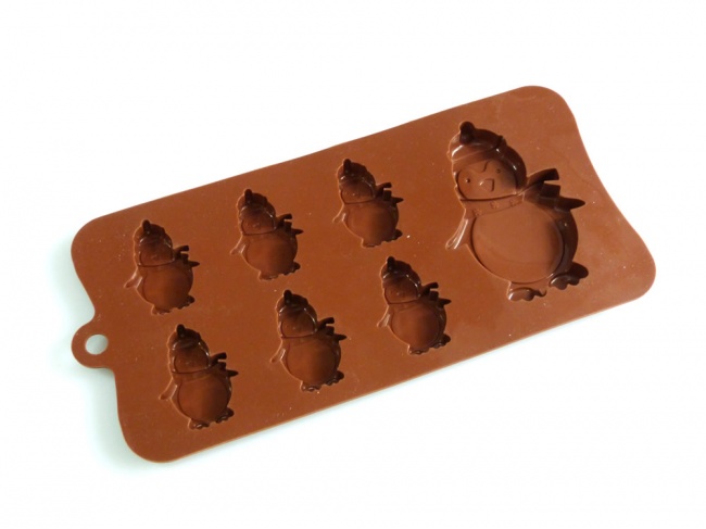 6+1 Penguins Chocolate Collection Silicone Bakeware Moulds