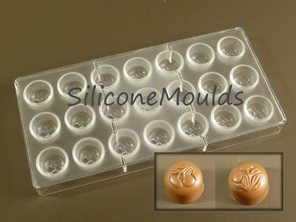 24 cell Cherries Blossom - Professional Quality Polycarbonate Chocolate Mould CLEARANCE