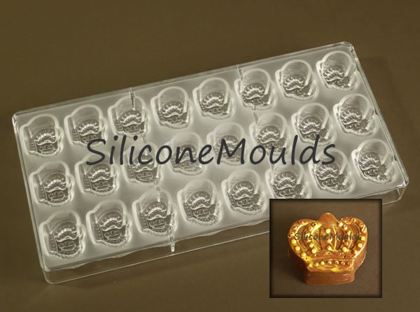 24 cell Crown - Professional Quality Polycarbonate Chocolate Mould CLEARANCE
