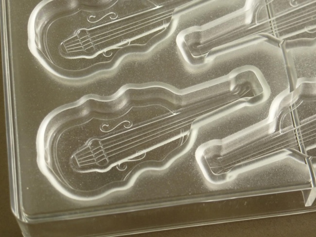 12 cell Violins - Professional  Quality Polycarbonate Chocolate Mould CLEARANCE
