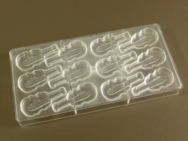 24 cell Violins - Professional  Quality Polycarbonate Chocolate Mould CLEARANCE