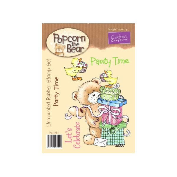 Popcorn the Bear Birthday Collection - Party Time Stamp Set