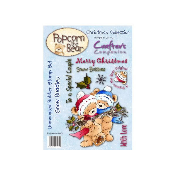Popcorn the Bear Christmas Collection - Snow Buddies Stamp Set
