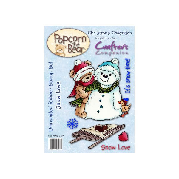 Popcorn the Bear Christmas Collection - Snow Love Stamp Set