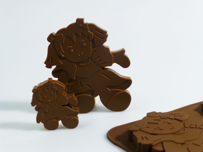 6+1 Dolls / Rag Doll Chocolate / Candy Silicone Baking Mould ©SJK
